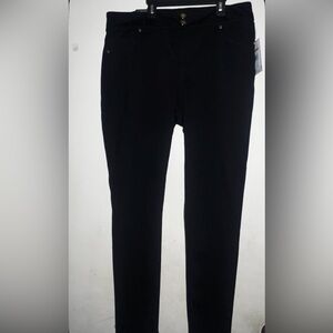 Nine West Black Pants with Gold Buttons